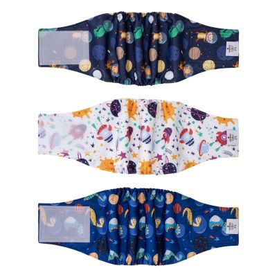 CuteBone Male Washable Dog Diapers, 3 Pack