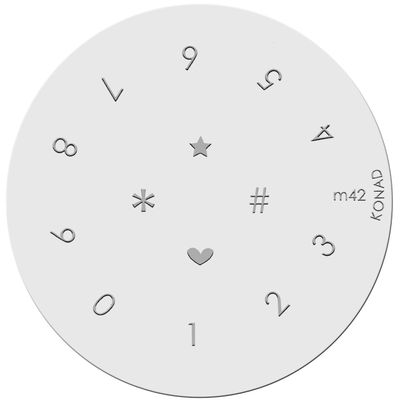 Konad Stamping Nail Art Stencil M42