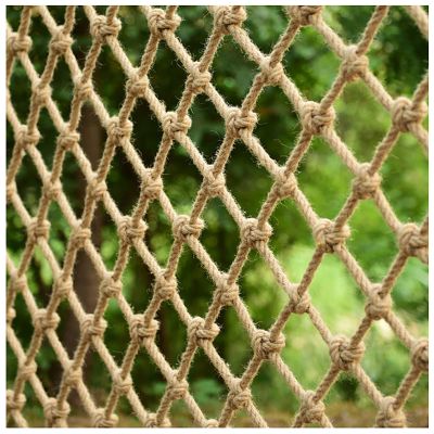 AMAKAA Handwoven Rope Safety Net, 10 cm Mesh, 6 mm Rope, Multiple Sizes (2 x 8 m)