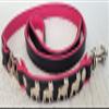 Bully French Bulldog Frenchie Dog Leash – 125 cm/16 mm, Genuine Leather, Black/Pink view 3