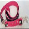 Bully French Bulldog Frenchie Dog Leash – 125 cm/16 mm, Genuine Leather, Black/Pink view 4