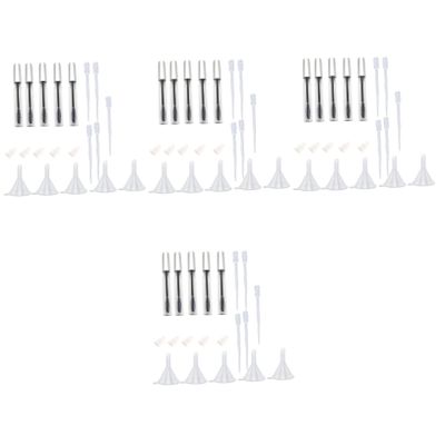 FOMIYES 20-Piece Empty Mascara Tube Set with Wands, Funnels and Pipettes