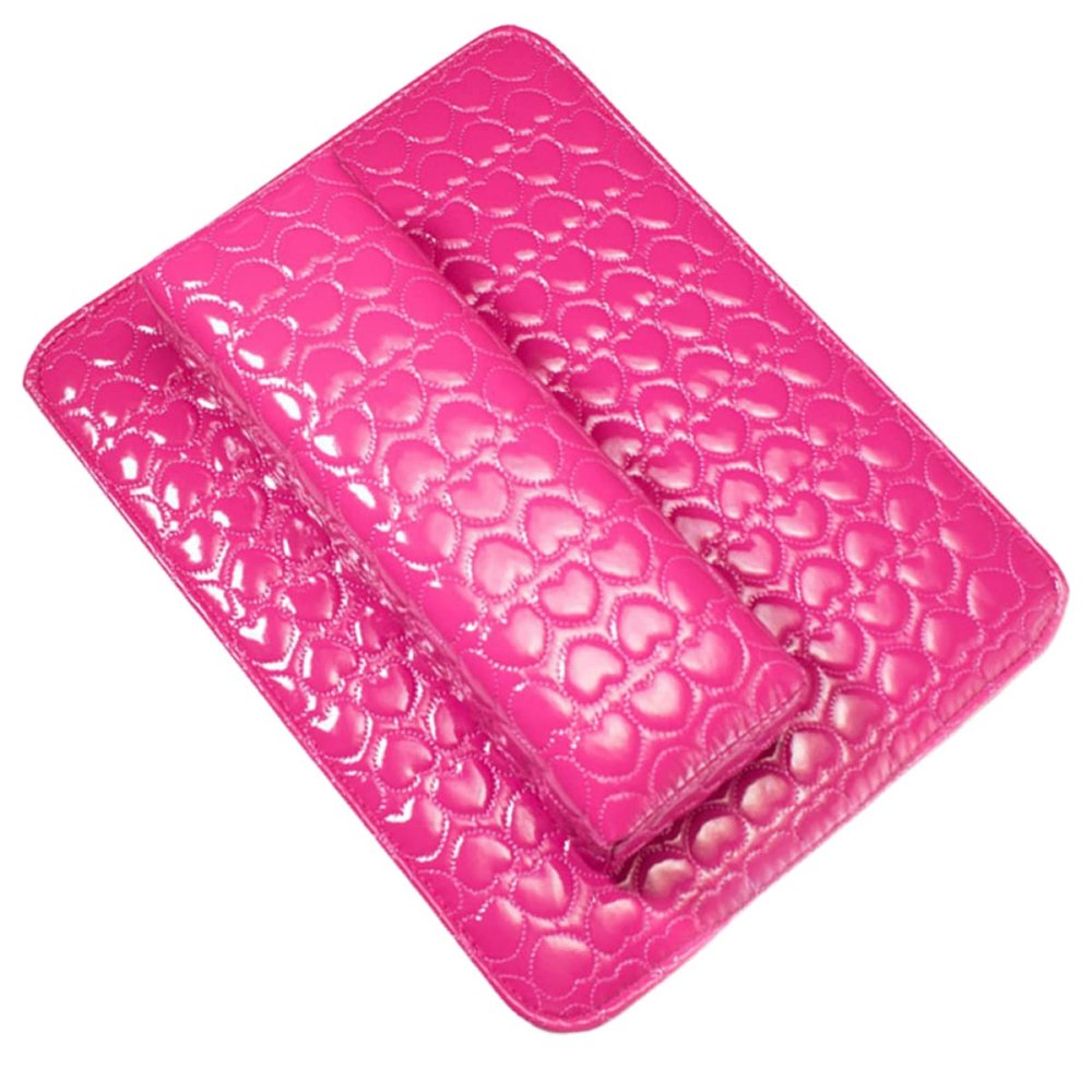 Heart Pattern Manicure Cushion, PU Foam Hand Rest for Nail Art