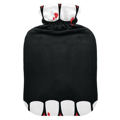 1 L Hot Water Bottle with Soft Velvet Cover