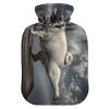 1 L Hot Water Bottle with Soft Velvet Pug Cover view 1