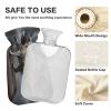 1 L Hot Water Bottle with Soft Velvet Pug Cover view 4