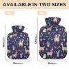 Hot Water Bottle with Soft Velvet Cover, Cute Style, 1 L view 3