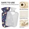 Hot Water Bottle with Soft Velvet Cover, Cute Style, 1 L view 4