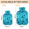World Turtle Hot Water Bottle with Soft Velvet Cover, 2 L view 3