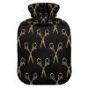2 L Hot Water Bottle with Soft Velvet Cover view 1
