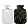 2 L Hot Water Bottle with Soft Velvet Cover view 2