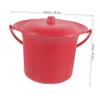 DOITOOL Red Spittoon Toilet Bowl view 2