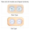 EVTSCAN Wooden Sauna Thermometer Hygrometer, 10–120°C view 2