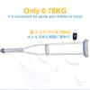 ZJIEX Height-Adjustable Underarm Crutches with Soft Grip, Lightweight Aluminum, for Adults and Children (132–152 cm) view 2