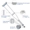 ZJIEX Height-Adjustable Underarm Crutches with Soft Grip, Lightweight Aluminum, for Adults and Children (132–152 cm) view 4