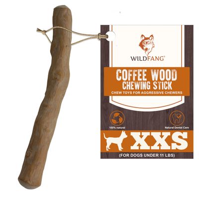 Wildfang Coffee Wood Dog Chew Toy, Natural, XXS (Under 5 kg)