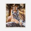 3D Tiger Sherpa Blanket, 130 x 150 cm, Woodland Animals view 2