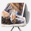 3D Tiger Sherpa Blanket, 130 x 150 cm, Woodland Animals view 4