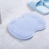 BestAlice XL Silicone Shower Foot Scrubber Mat with Suction Cups, No Bending Required (Blue) view 1