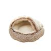 Round Cave Pet Bed for Cats and Small Dogs view 1