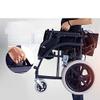 KAXGU Lightweight Foldable Transport Wheelchair with Lift-Up Armrests and Double Seat Cushion for Adults view 4