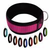 Buddypack Wide, Softly Padded Dog Collar (Pink-Black, M/L) view 1