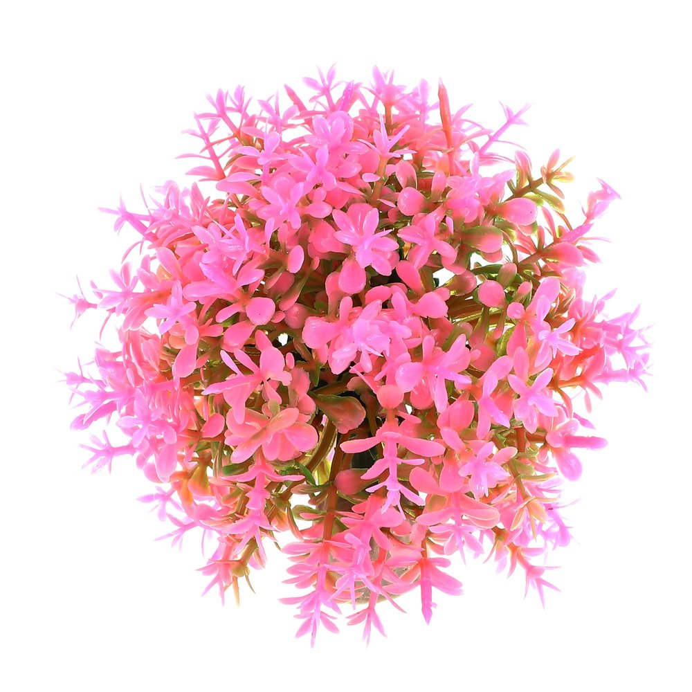 VOCOSTE Artificial Plastic Grass Ball for Aquarium Decoration, 1 Piece