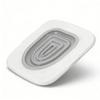 Qinlorgo Cat Toilet Training Kit, White Tray, Gray Insert, Removable, Universal, ABS view 1