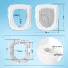 Qinlorgo Cat Toilet Training Kit, White Tray, Gray Insert, Removable, Universal, ABS view 4