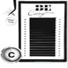 EASY FAN LASHES, C Curl, Self-Fanning, EASY PEEL, Soft Black, Volume Lashes for Lash Extensions (0.07, 8 mm) view 1