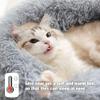 Lukery Fluffy Round Donut Dog Bed and Cat Bed, Curry, 70 cm view 3