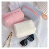 1 Pc. Cute Faux Fur Makeup Bag for Women, Purple view 2
