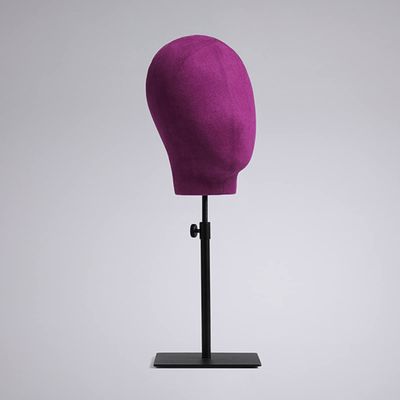 Male/Female Mannequin Wig Display Head with Adjustable Stand, Purple