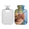 Scottish Highlander Cow Hot Water Bottle with Velvet Cover, 1 L view 1