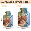 Scottish Highlander Cow Hot Water Bottle with Velvet Cover, 1 L view 2