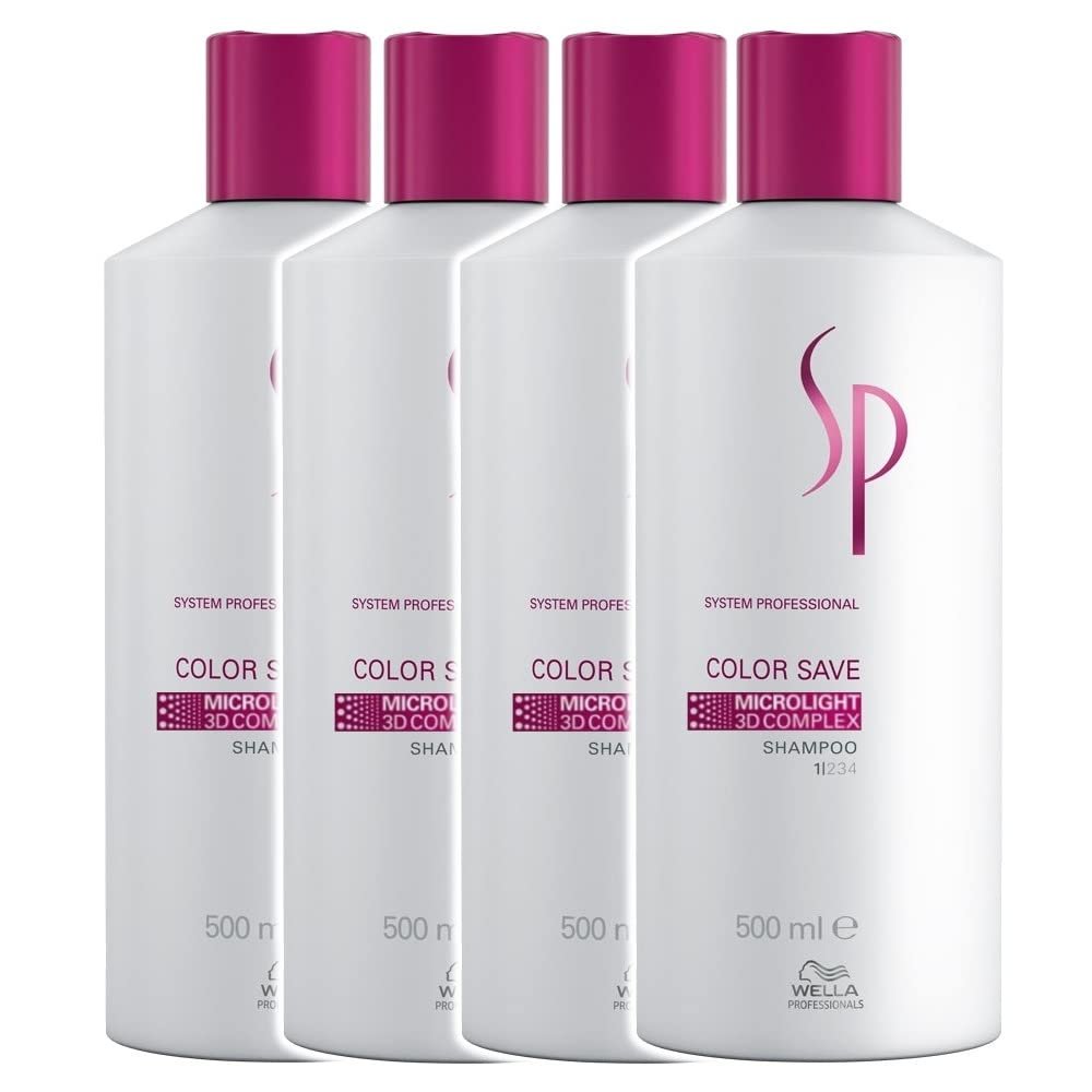 4-Pack Wella Professionals SP Color Save Shampoo 500 ml