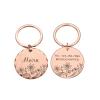 Personalized Round Dog ID Tag, Rose Gold, 30 x 30 mm view 1
