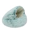 Plush Pet Bed for Small Cats and Dogs, 2-in-1 Cave Bed with Non-Slip Bottom view 1