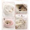 Plush Pet Bed for Small Cats and Dogs, 2-in-1 Cave Bed with Non-Slip Bottom view 4