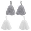 COHEALI 4-Pack Felt Sauna Hats for Dry and Bath Use view 1