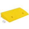 MFFIRE Portable Curb Ramp for Cars and Wheelchairs, 1-Piece Curb Ramp with Textured Surface, for Curbs, Garages, Loading Areas or Driveways, Yellow, 50 x 27 x 11 cm view 1