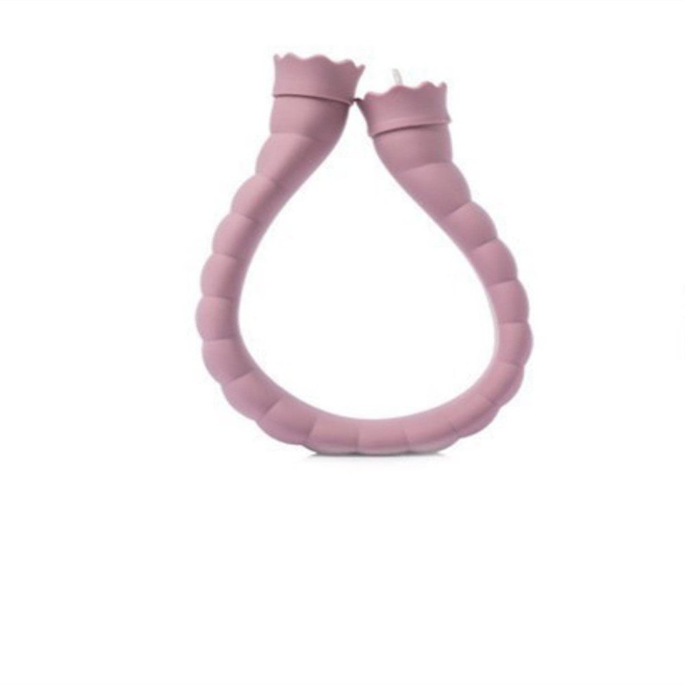 CTLH20 710 ml U-Shaped Silicone Hot Water Bottle with Knitted Cover, Smart Purple