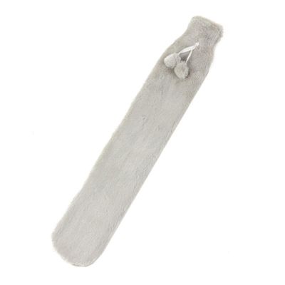 CTLH20 2L Extra-Long Rubber Hot Water Bottle with Removable Faux-Fur Cover