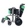 AZICYN Self-Propelled Wheelchair, 41 cm Seat Depth, Foldable Mobility Aid, Lightweight Portable Wheelchair with Folding Backrest (Green) view 4