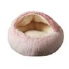 Plush Donut Pet Bed for Small and Medium Dogs and Indoor Cats view 1