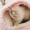 Plush Donut Pet Bed for Small and Medium Dogs and Indoor Cats view 4