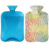2 L Hot Water Bottle with Cover, Colorful Leaves view 1