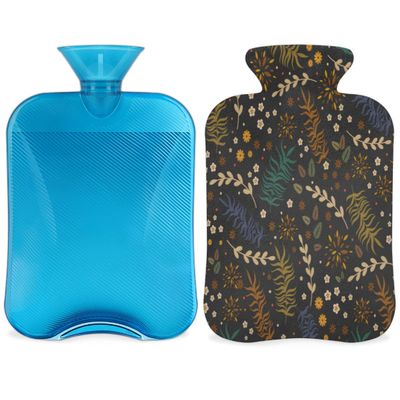 2 L Hot Water Bottle with Flower Petal Cover