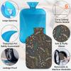 2 L Hot Water Bottle with Flower Petal Cover view 3