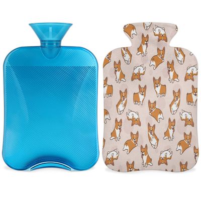 2 L Hot Water Bottle with Cute Puppy Cover